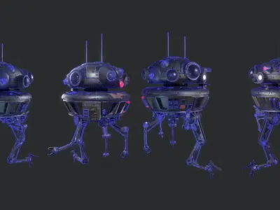Arakyd Viper Probe Droid Low-poly 3D model