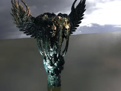 Scull arbiter floating island  3D model