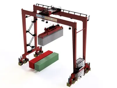 RTG CRANE FULL  3D model