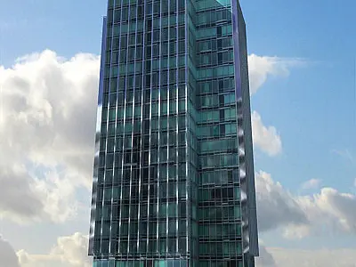 Modern Glass Building 3D model