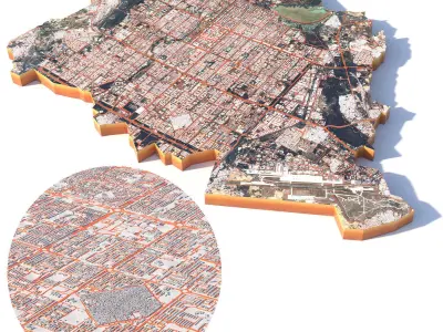 Chandigarh Punjab India 3D model