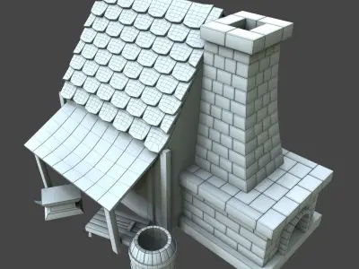 smithy stylized premium 3d model Low-poly 3D model