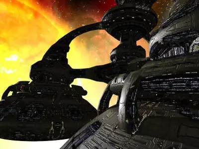 3DRT - Norad Space Stations - Voxis Low-poly 3D model