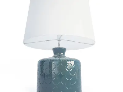 3 Graphic Table Lamps 3D model