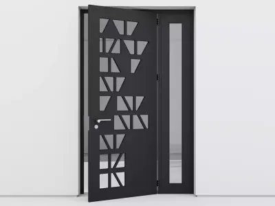 Aluminium door 349 3D model