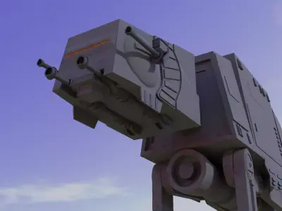Imperial AT AT  Low-poly 3D model