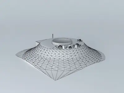 Interactive Underground House Free 3D model