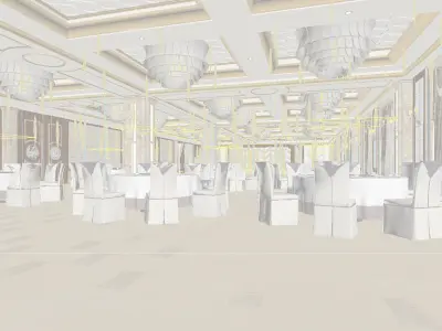 Business Restaurant - Coffee - Banquet  101 3D model