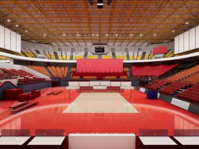 Multipurpose Indoor Stadium 3D model