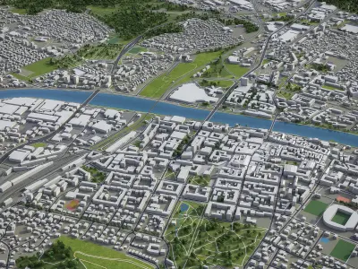 Maribor  Low-poly 3D model