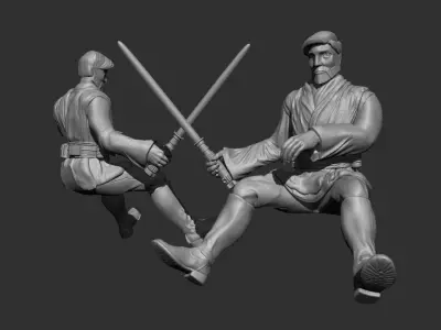 Galactic Raptor With Rider 3D print model