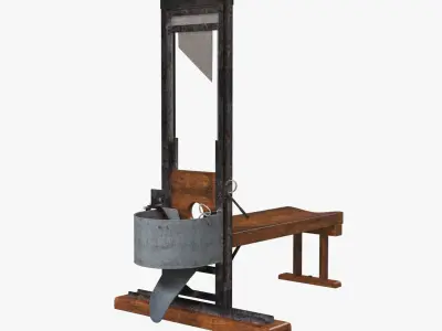 Pankrac nacist guillotine 3D model
