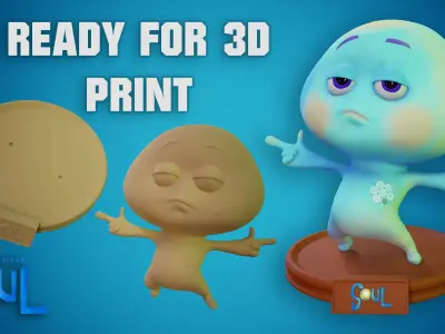 22  Soul Disney Pixar  3D print model - Fan Art 3D print model