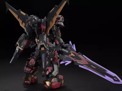 XC06 Oblivoid I Rigged Original mecha Design Low-poly 3D model