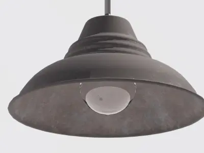 Ceiling lamp Low-poly 3D model