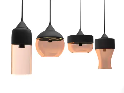 chandelier modern pendant lights 3D model