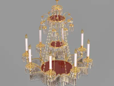 Chandelier lux 3D model get