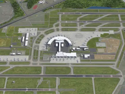 Sapporo - New Chitose Airport - CTS Low-poly 3D model