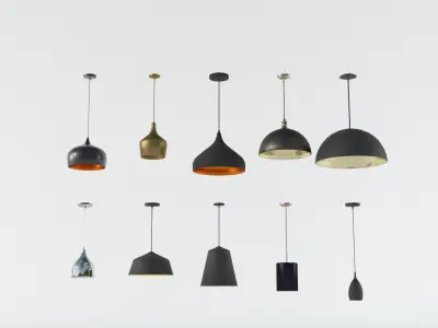 Pendant Lights Low-poly 3D model