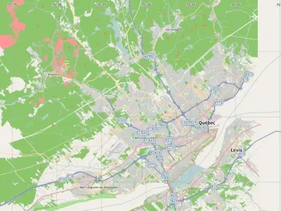 Quebec City of Canada 3d Model Low-poly 3D model