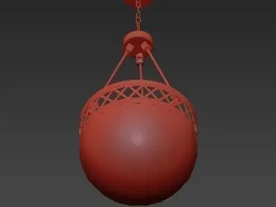 Chandelier Chandelier ball hanging from ceiling 3D model
