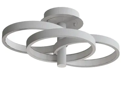 Hoopla savoy ceiling light gold 3D model