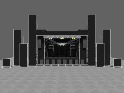 Stage 2 concert - concert 3D model