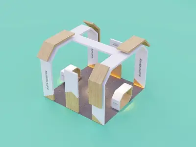 Booth Exhibition 3 3D model