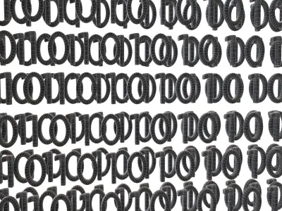 Binary 3D Style Background V2 003 3D model