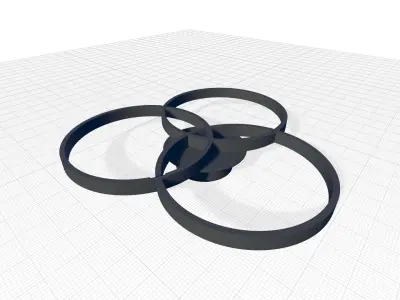 Nia ceiling light 3D model