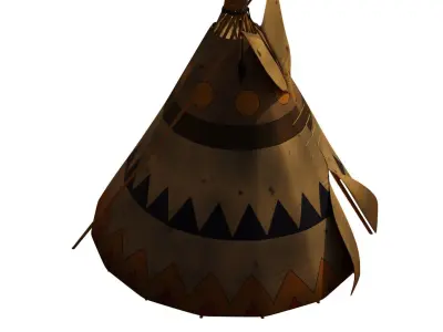 Tepee indian teepee 3D model