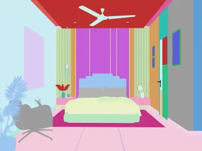 Bedroom Interior Model 3D model