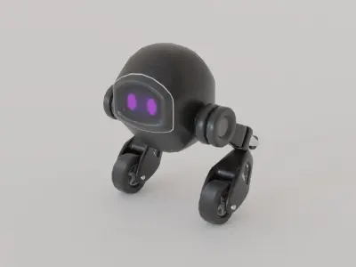 Small Robot-S1 Low-poly 3D model