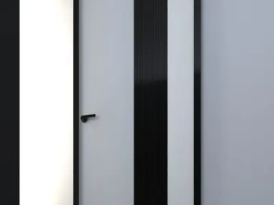 3d door Low-poly 3D model