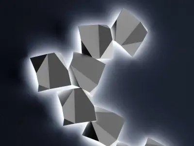 Origami Wall Lamp By Forstlight 3D model