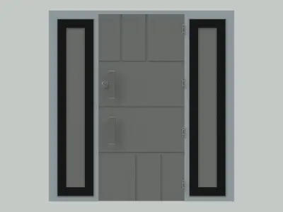 Door sets 2 3D model
