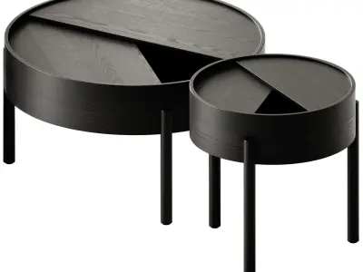 Woud Arc Coffee Tables 3D model