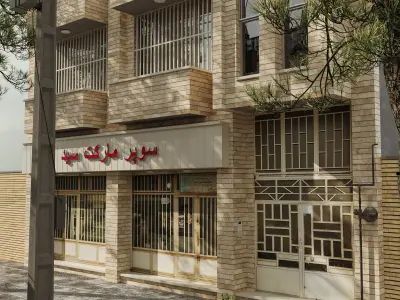 Old Iranian building 3D model