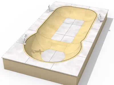 Bowl 01 - Skate Park 3D model