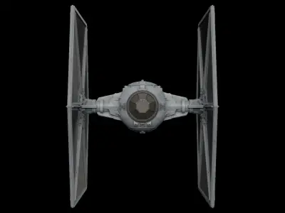 Star Wars Tie Fighter  Low-poly 3D model