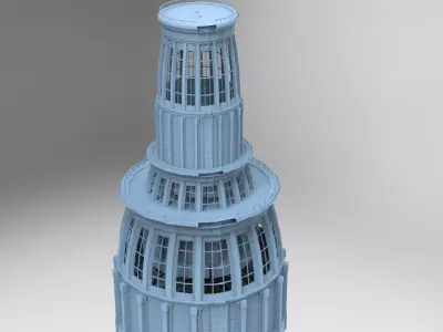 Fantasy Library Dome 1  3D model