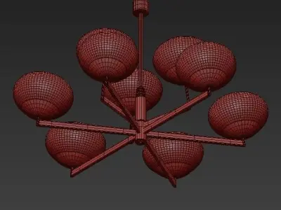 Retro Hanging Ceiling Light 3D model