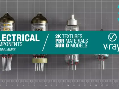 Electrical components vol1 Low-poly 3D model