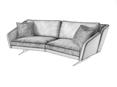 Nikita 3 Seater Special Sofa 3D model
