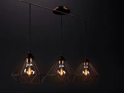 Tarbes Eglo - Vintage lamp 3D model