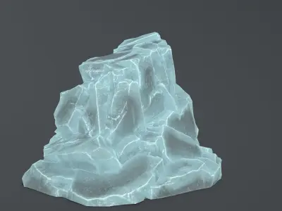Ice Mountain Low-poly 3D model buy
