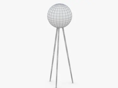 1418 - Floor Lamp Low-poly 3D model