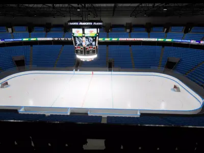 Ice Hockey Stadium Low-poly 3D model