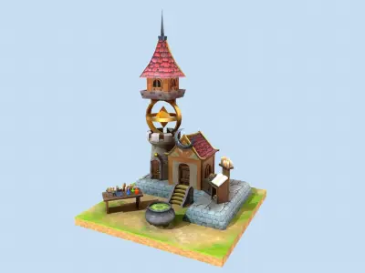 Magic Store - Strategy Game Pack Low-poly 3D model