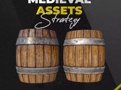 PBR Barrel - Medieval Assets - Textures V1-V2 Texture